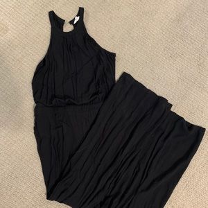 Black long pant jumpsuit